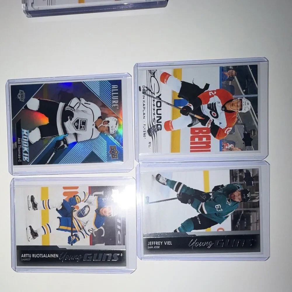 Upper Deck 2020-21 NHL Young Guns & Allure Rookie 9-Card  Lindblom, Kindel. OBO